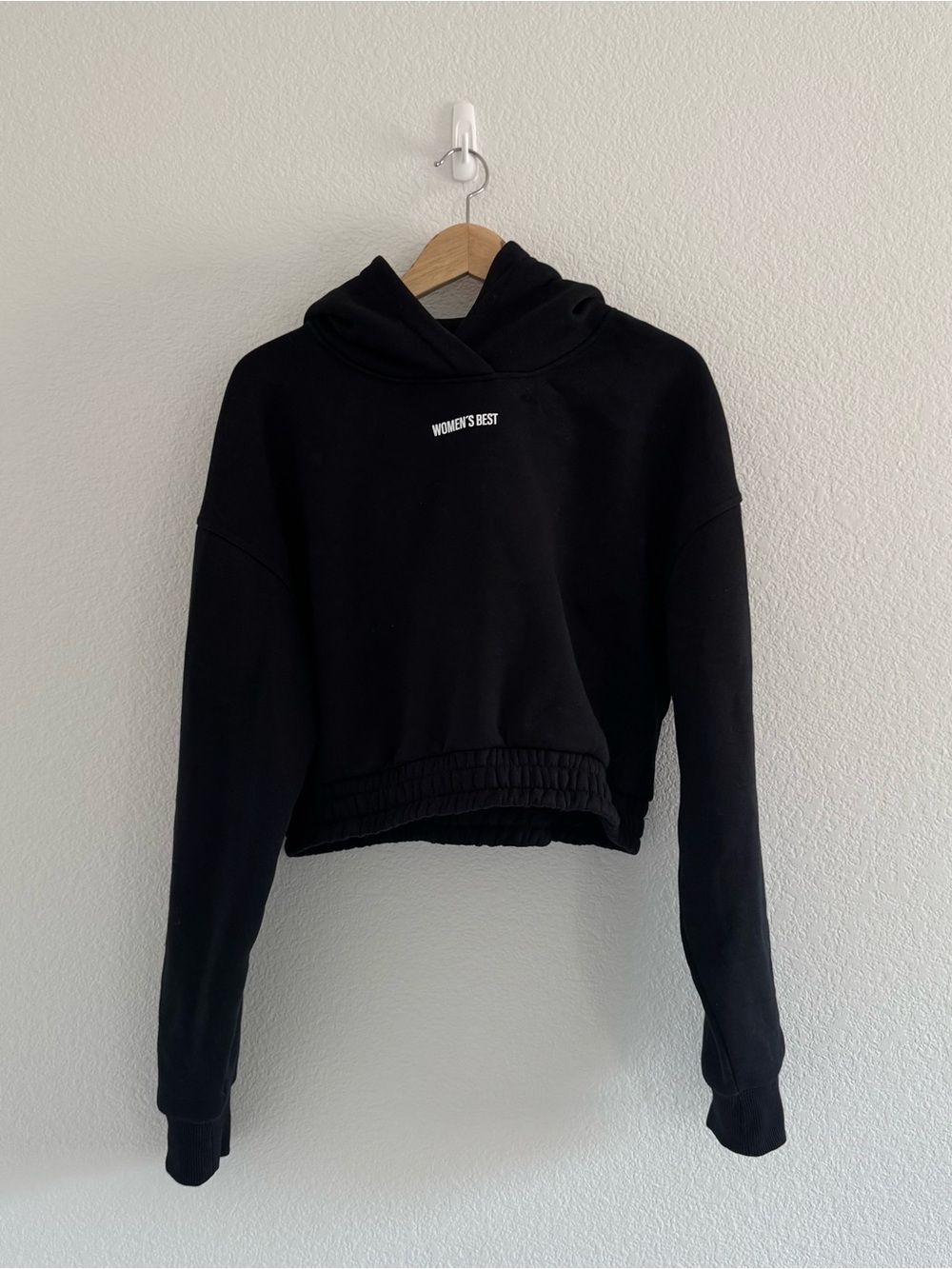 Women's Best Black Cropped Hoodie with Hood